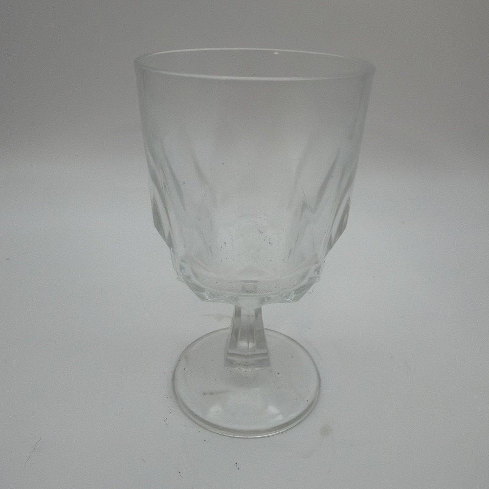 ARCOROC France Clear Glass Artic Pattern Crystal Stemware